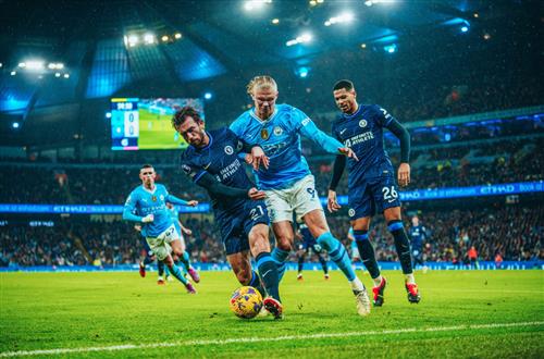 Manchester City đấu với Chelsea
